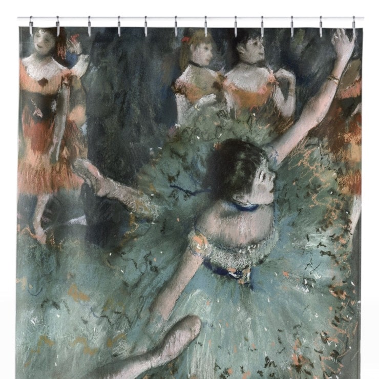 Ballet Painting Shower Curtain Close Up, Victorian Shower Curtains