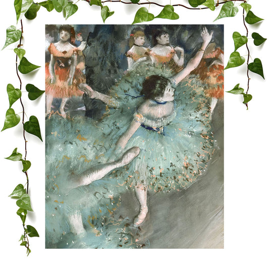 Ballet Painting art print featuring edgar degas, vintage wall art room decor