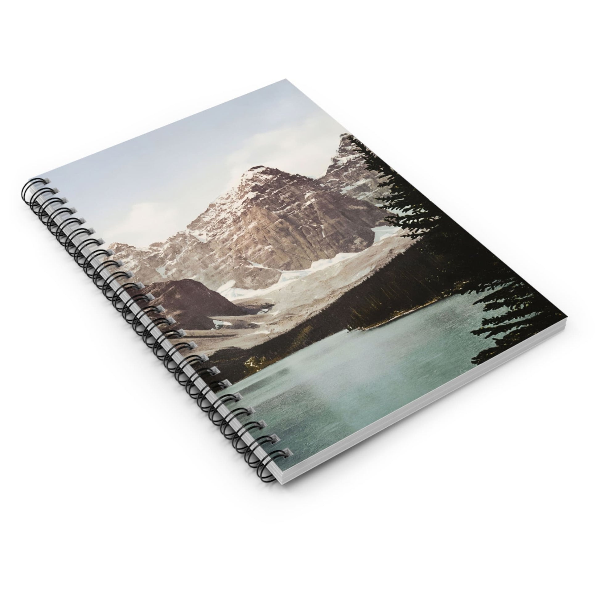 Banff National Park Spiral Notebook Laying Flat on White Surface