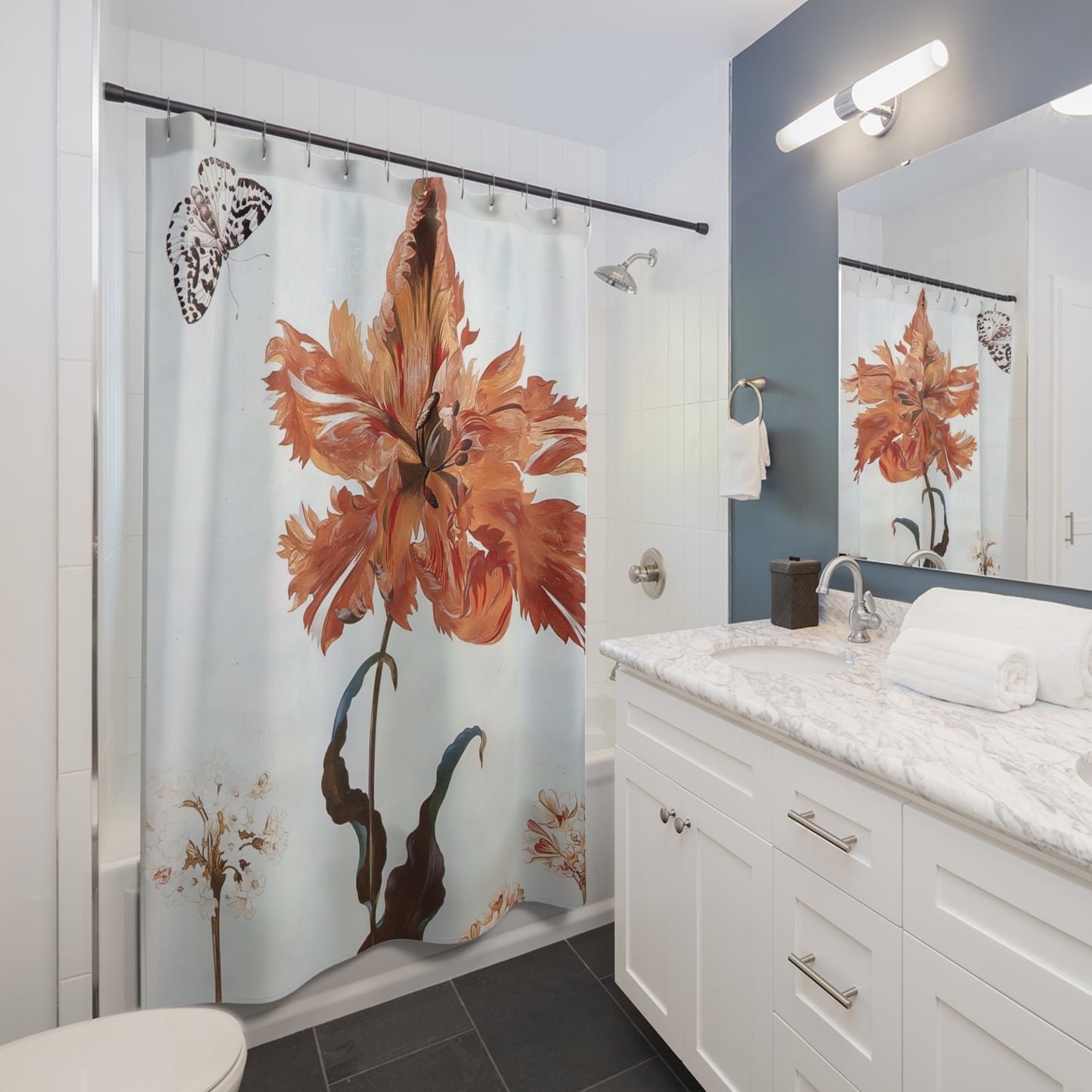 Beautiful Flower Shower Curtain Best Bathroom Decorating Ideas for Flowers Decor