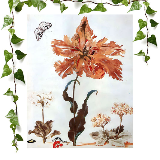 Beautiful Flower art prints featuring a botanical nature, vintage wall art room decor