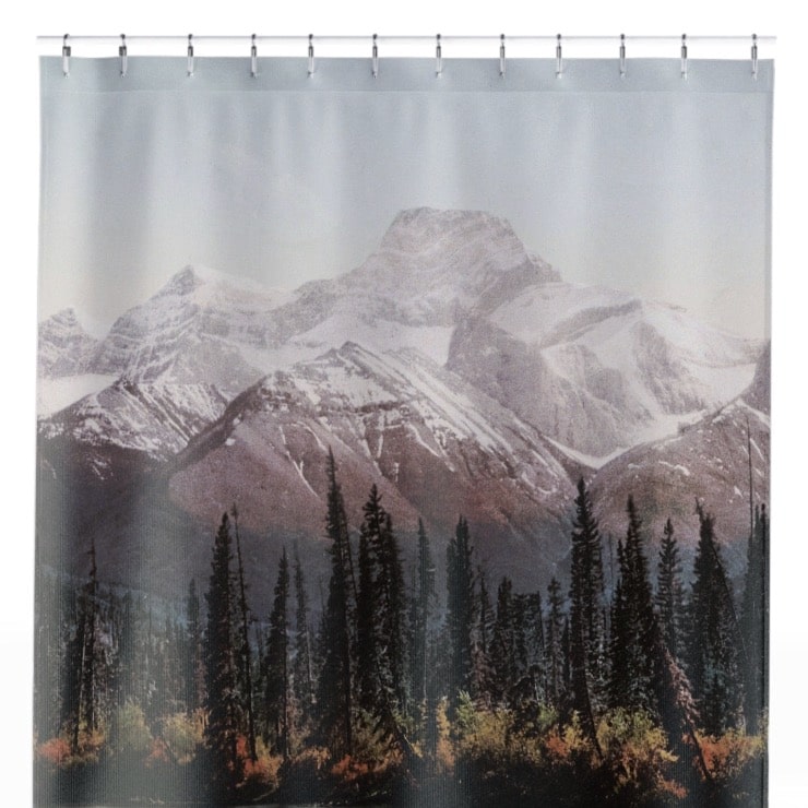 Beautiful Mountain Shower Curtain Close Up, Landscapes Shower Curtains