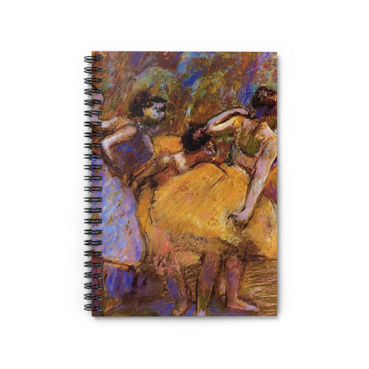Behind the Curtain Notebook with Edgar Degas cover, great for journaling and planning, highlighting Edgar Degas' behind-the-curtain artwork.