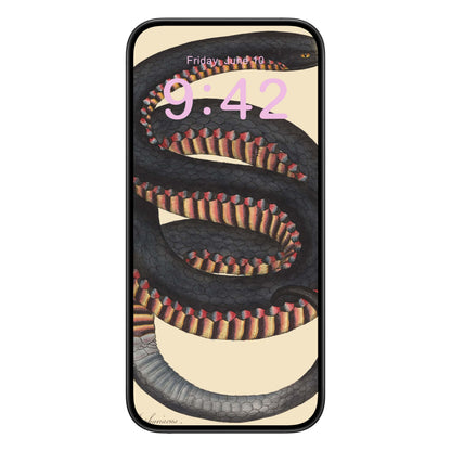 Big Snake Phone Wallpaper Pink Text