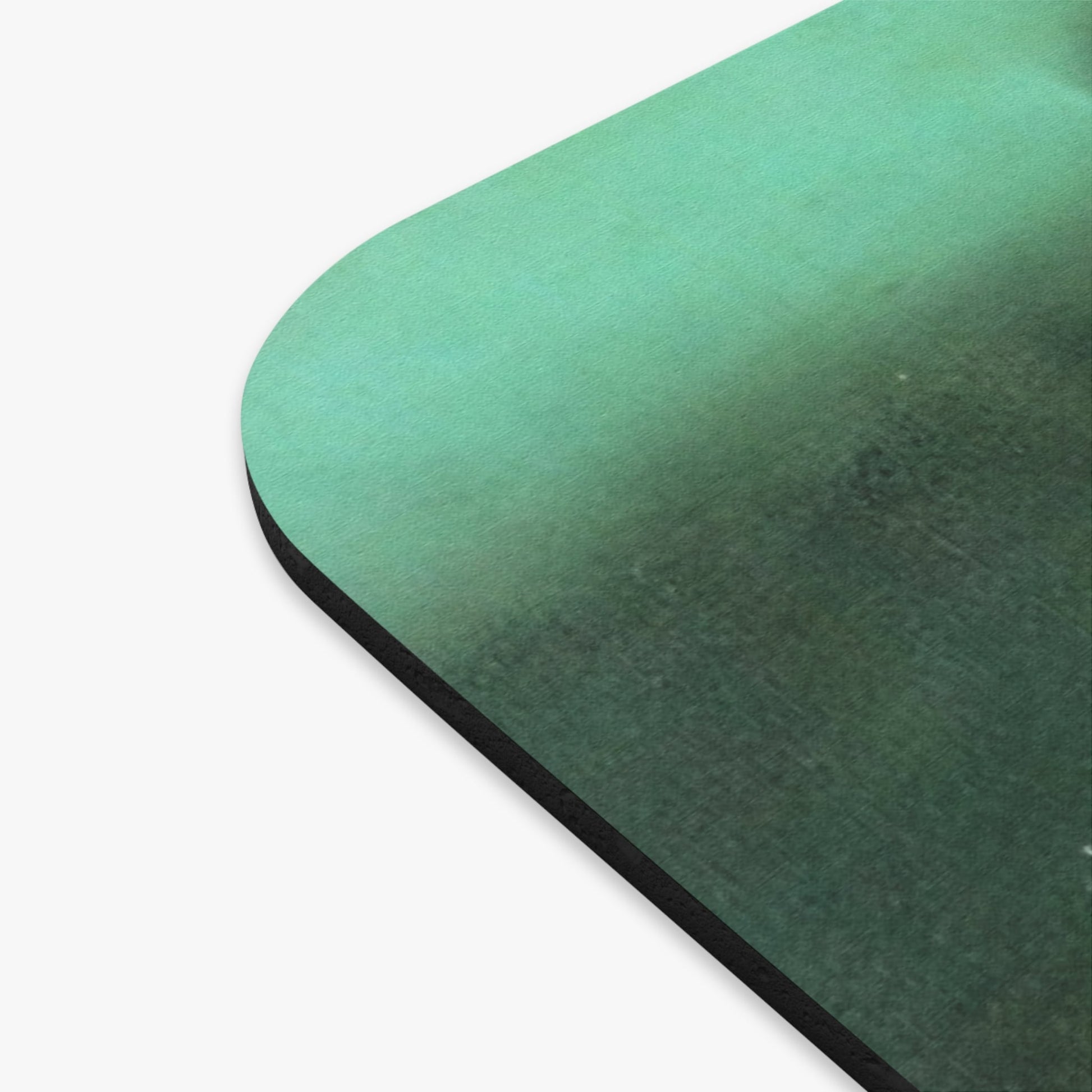 Black and Green Vintage Mouse Pad Design Close Up