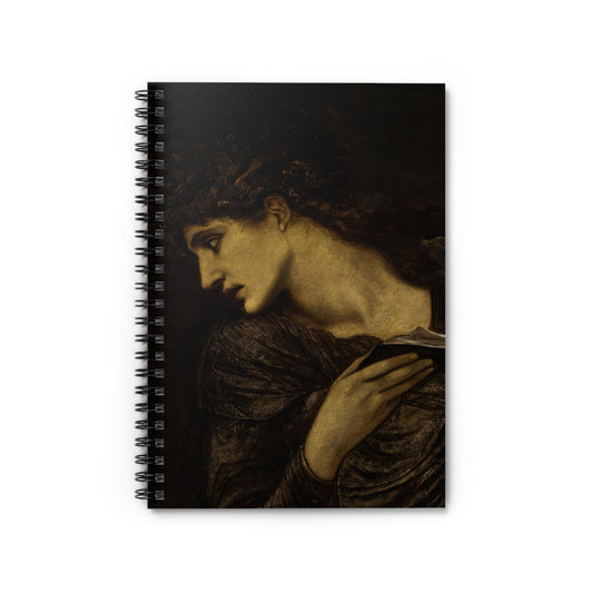 Black and White Moody Notebook with dark academia cover, perfect for journaling and planning, featuring moody black and white artwork.