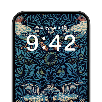 Blue Nature Pattern Phone Wallpaper Close Up