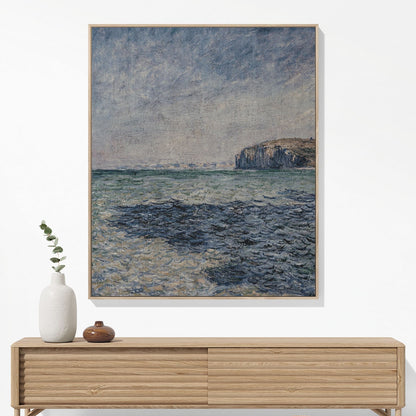 Blue Ocean Woven Blanket Hanging on a Wall as Framed Wall Art