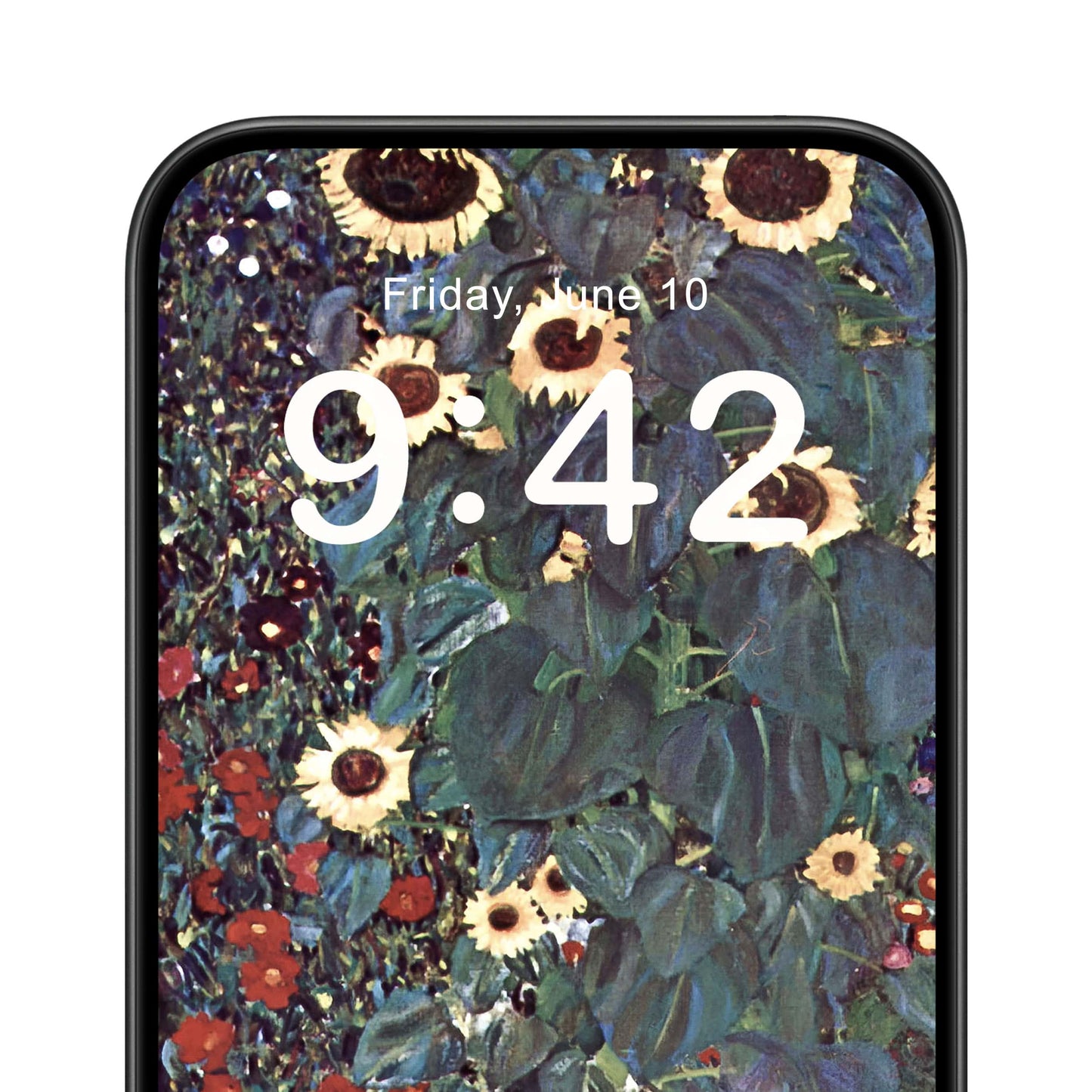 Boho Flower Painting Phone Wallpaper Close Up