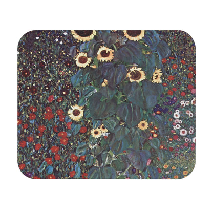 Boho Flower Painting Mouse Pad with nature art design, desk and office decor showcasing bohemian floral artwork.