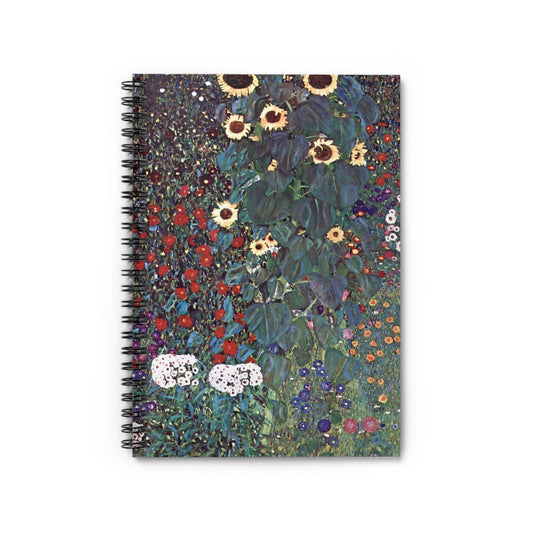 Boho Flower Painting Notebook with nature cover, ideal for journals and planners, showcasing artistic boho flower paintings.
