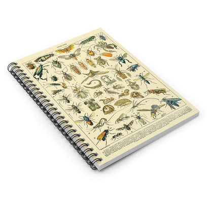 Bugs and Insects Spiral Notebook Laying Flat on White Surface