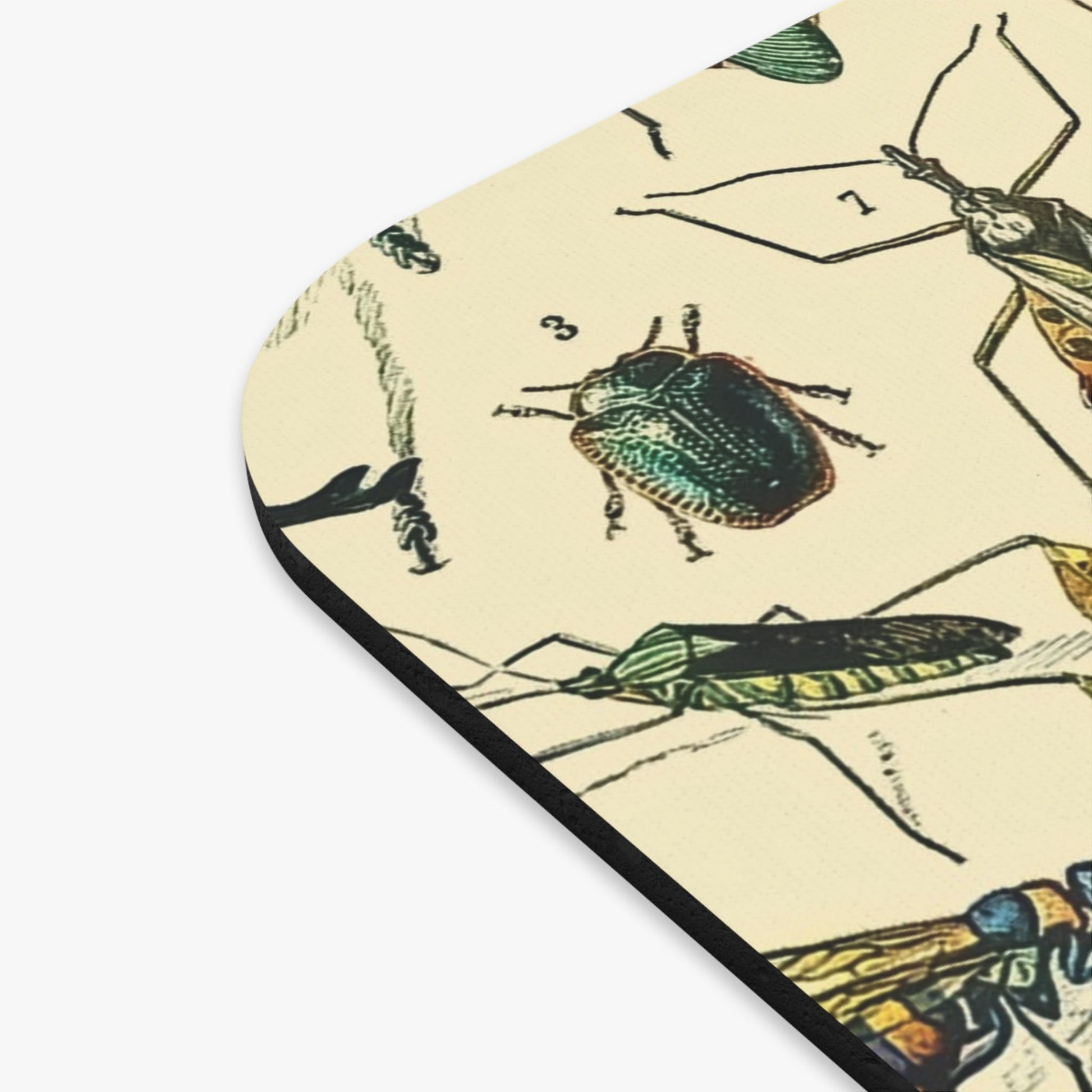 Bugs and Insects Vintage Mouse Pad Design Close Up