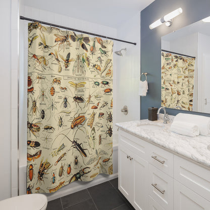 Bugs and Insects Shower Curtain Best Bathroom Decorating Ideas for Science Decor