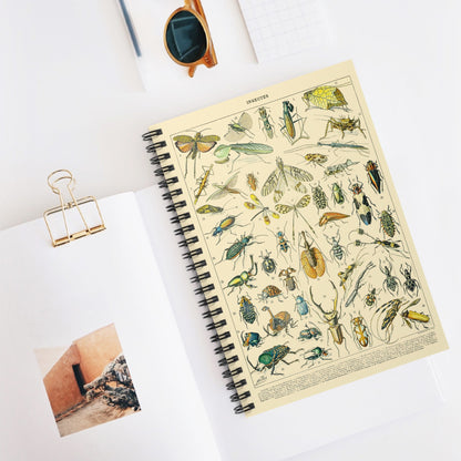 Bugs and Insects Spiral Notebook Displayed on Desk