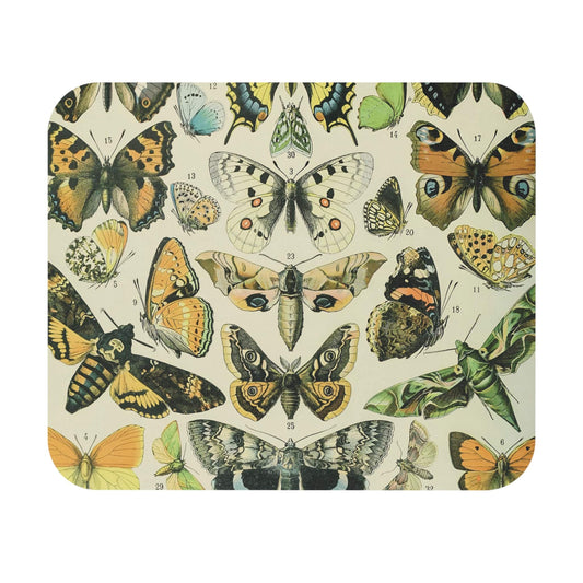 Butterflies Mouse Pad with Papillons themed design, desk and office decor featuring vibrant butterfly artwork.