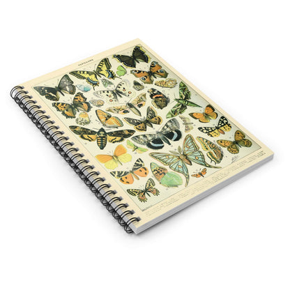 Butterflies Spiral Notebook Laying Flat on White Surface