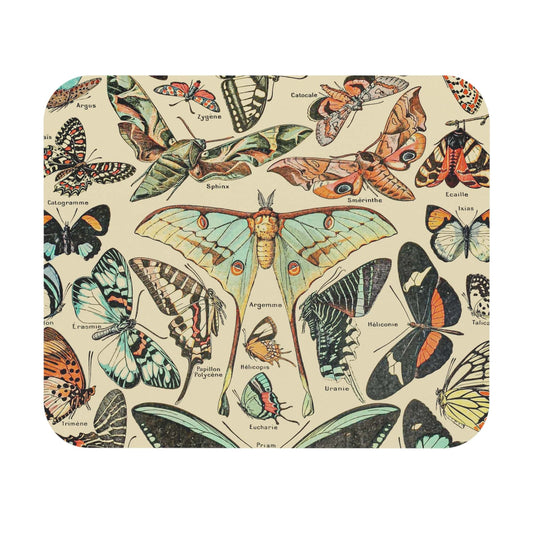Butterfly Mouse Pad with a cute botanical design, desk and office decor featuring vibrant butterfly artwork.
