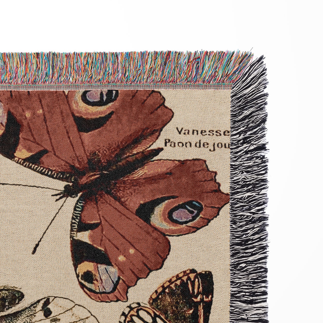 Butterfly Woven Blanket Woven Blanket Close Up