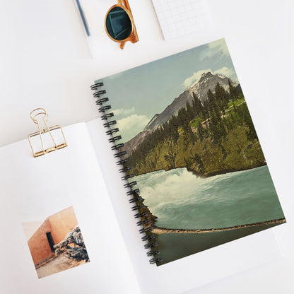 Canada Landscape Spiral Notebook Displayed on Desk