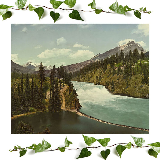 Canada Landscape art print banff national park vintage wall art