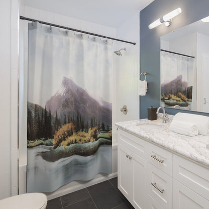Canada Mountain Landscape Shower Curtain Best Bathroom Decorating Ideas for Landscapes Decor
