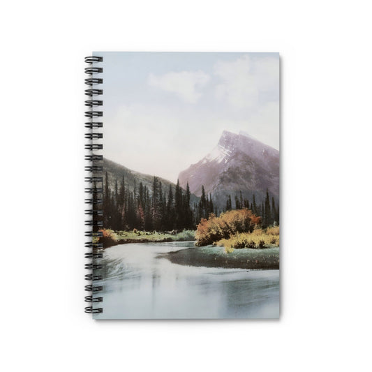 Canada Mountain Landscape Notebook with Mount Arundel cover, ideal for journaling and planning, showcasing Mount Arundel landscapes.