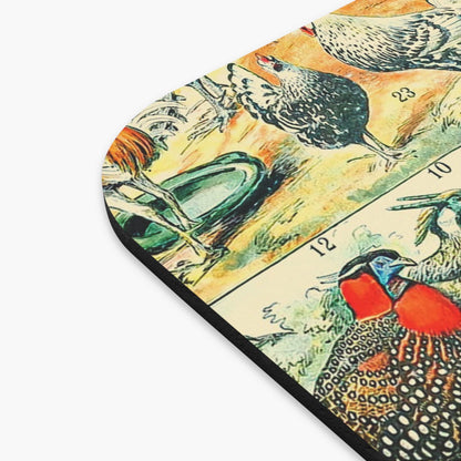 Collection of Birds Vintage Mouse Pad Design Close Up