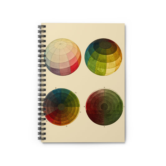 Color Study Notebook with Sphere cover, great for journaling and planning, highlighting colorful sphere designs.
