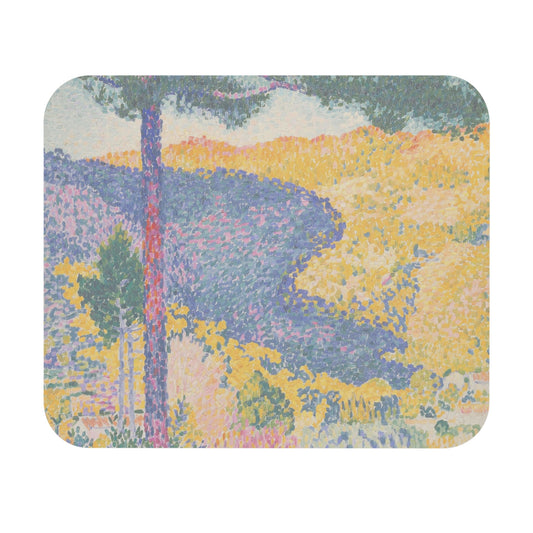 Colorful Landscape Mouse Pad with beautiful nature art, desk and office decor showcasing vibrant natural scenery.