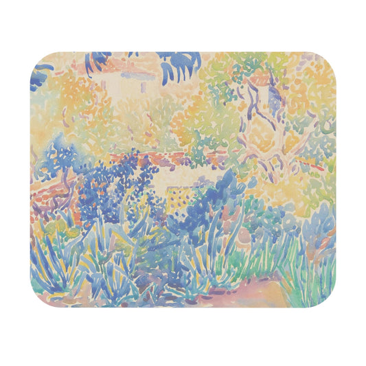 Colorful Nature Mouse Pad with vibrant watercolor design, desk and office decor showcasing bright nature illustrations.