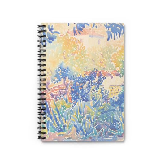 Colorful Nature Notebook with beautiful watercolor cover, ideal for artists, featuring vibrant watercolor nature illustrations.