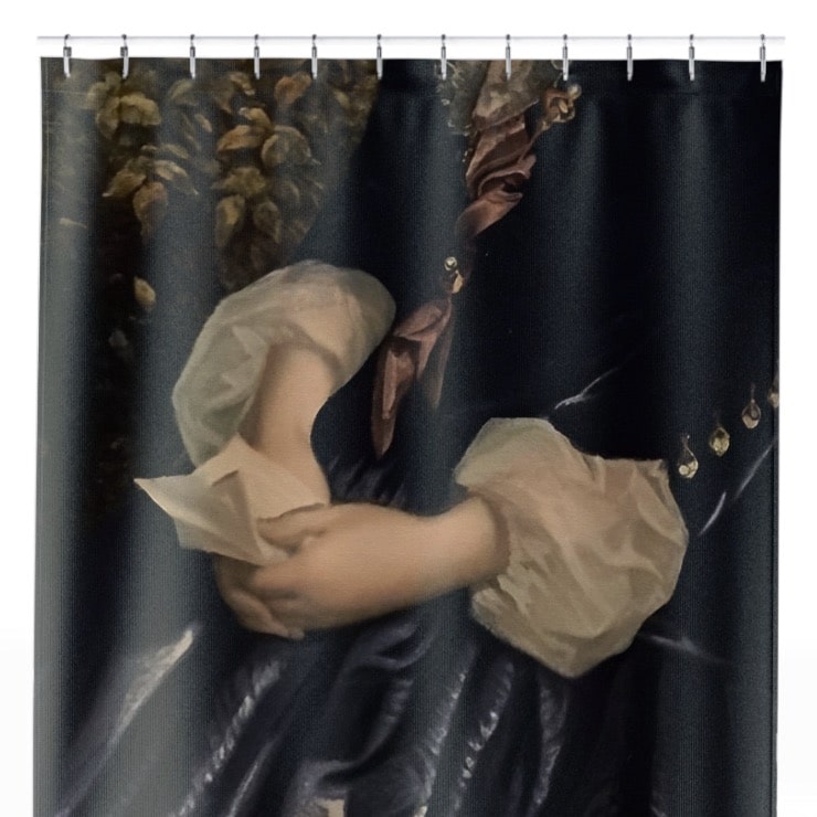 Contemplation Shower Curtain Close Up, Love and Romance Shower Curtains