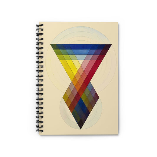 Cool Design Notebook with Prism cover, perfect for journaling and planning, featuring modern prism designs.