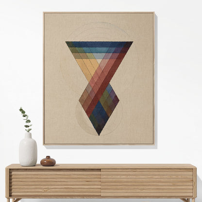 Cool Design Woven Blanket Hanging on a Wall as Framed Wall Art