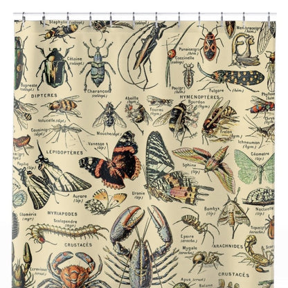 Cool Insect Shower Curtain Close Up, Science Shower Curtains