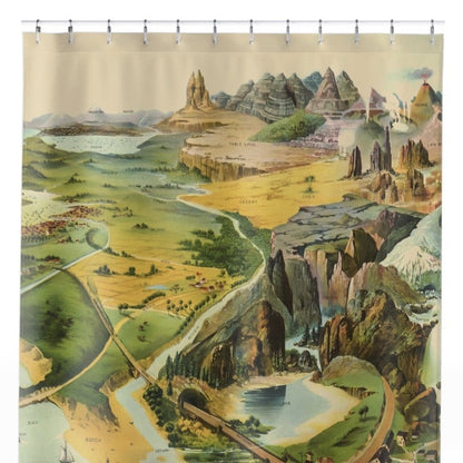 Cool Landscape Shower Curtain Close Up, Landscapes Shower Curtains