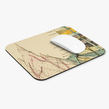 Cool Science Computer Desk Mouse Pad With White Mouse