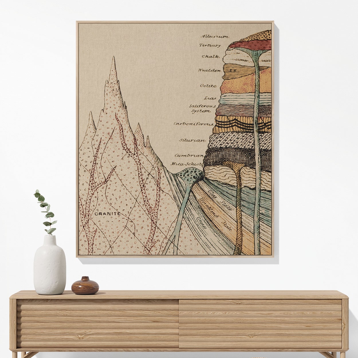 Cool Science Woven Blanket Hanging on a Wall as Framed Wall Art