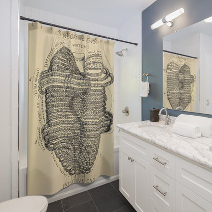 Cool Spiral Heart Shower Curtain Best Bathroom Decorating Ideas for Science Decor