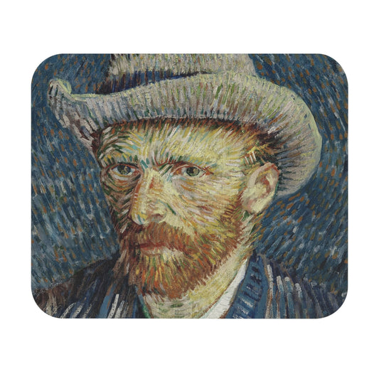 Cool Van Gogh Mouse Pad showcasing a self-portrait art, ideal for desk and office decor.