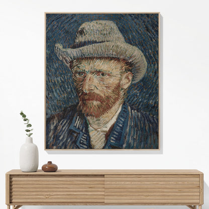 Cool van Gogh Woven Blanket Hanging on a Wall as Framed Wall Art