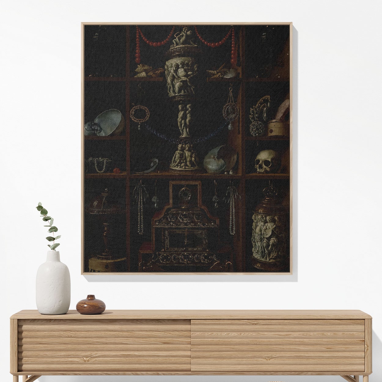 Dark Academia Aesthetic Woven Blanket Woven Blanket Hanging on a Wall as Framed Wall Art