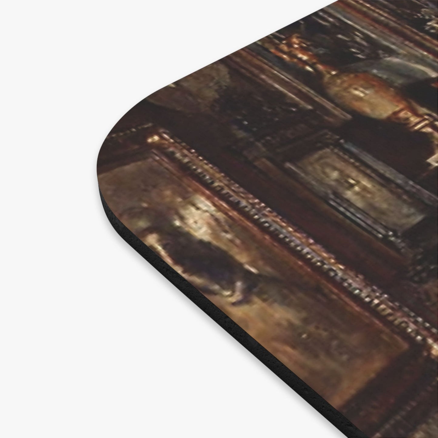 Dark Academia Room Vintage Mouse Pad Design Close Up