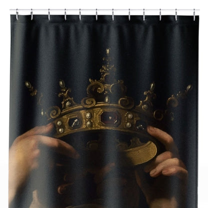 Dark Academia Shower Curtain Close Up, Dark Academia Shower Curtains