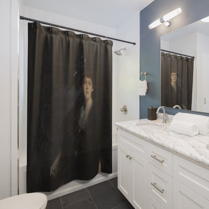Dark Female Portrait Shower Curtain Best Bathroom Decorating Ideas for Victorian Decor