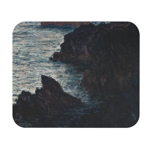 Dark Ocean Mouse Pad with a beach theme, perfect for desk and office decor.