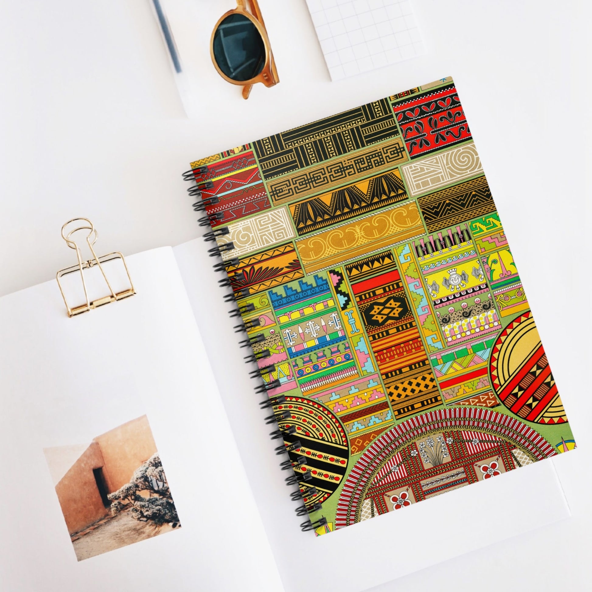 Design Inspiration Spiral Notebook Displayed on Desk