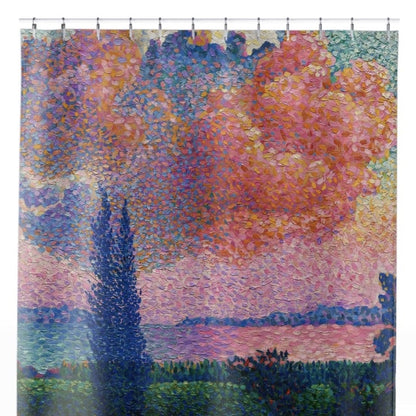 Dreamy Landscape Shower Curtain Close Up, Landscapes Shower Curtains