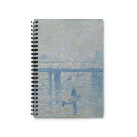 Dusty Light Blue Notebook with Tranquil cover, great for journaling and planning, highlighting a serene dusty light blue design.